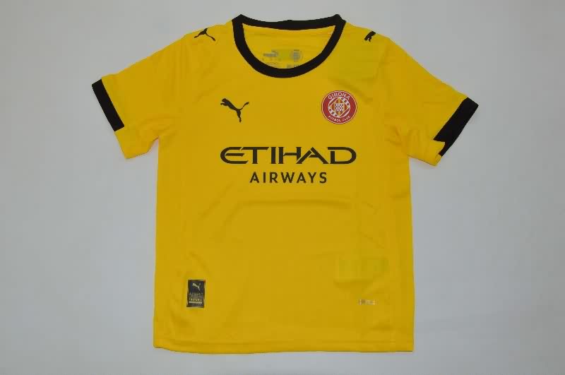 Kids Girona 25/26 Away Soccer Jersey And Shorts