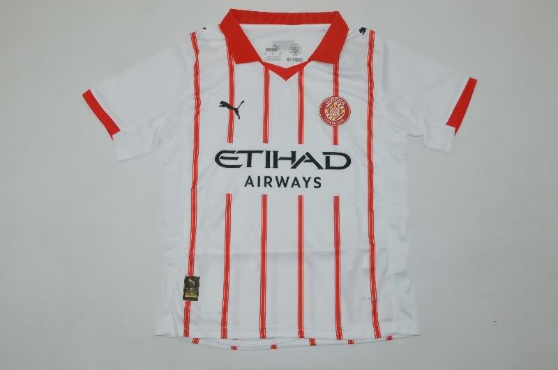 Kids Girona 25/26 Home Soccer Jersey And Shorts