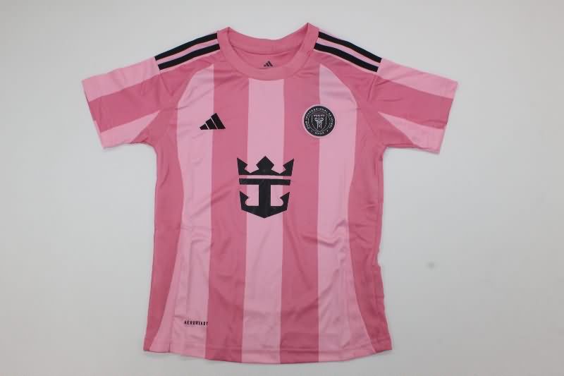 Kids Inter Miami 2025 Home Soccer Jersey And Shorts