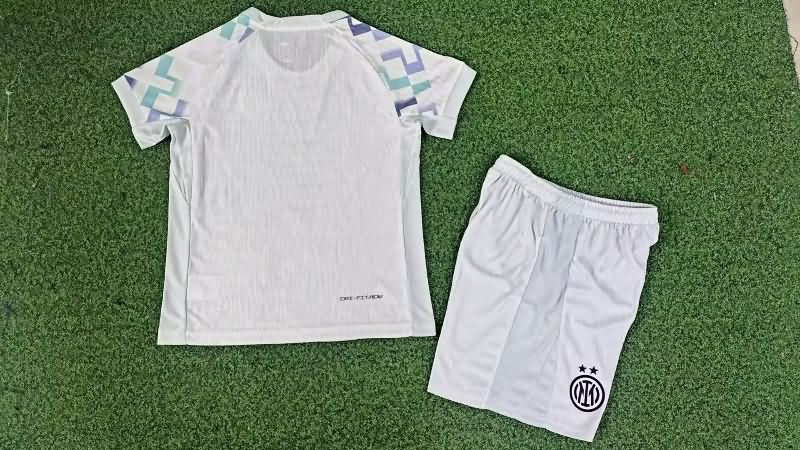 Kids Inter Milan 25/26 Away Soccer Jersey And Shorts (Player)