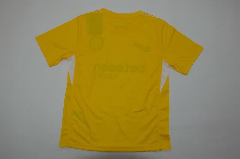 Kids Inter Milan 25/26 Goalkeeper Yellow Soccer Jersey And Shorts