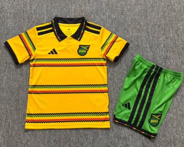 Kids Jamaica 2026 Home Soccer Jersey And Shorts