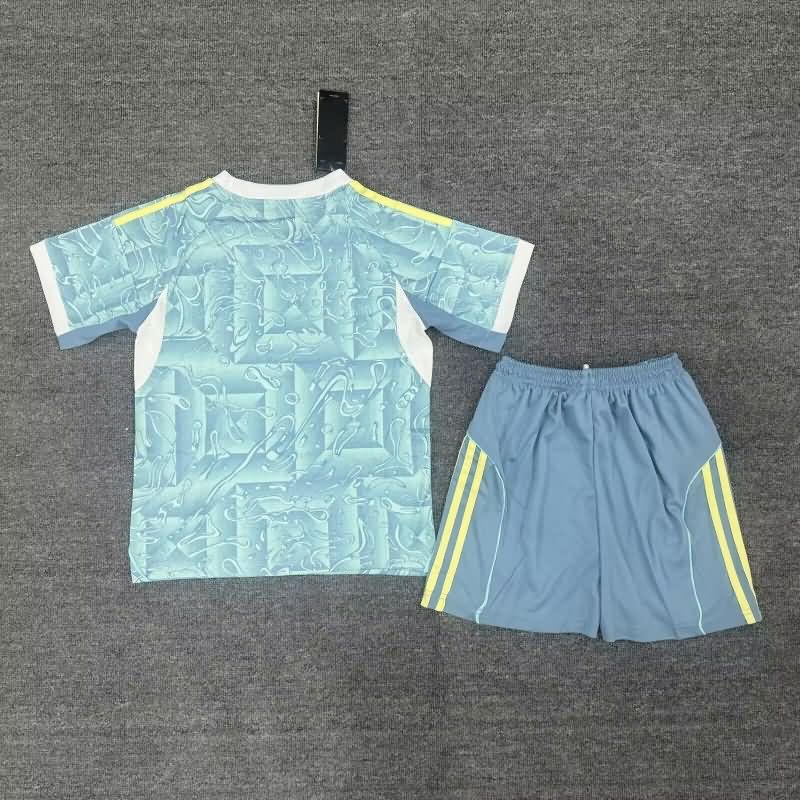 Kids Juventus 25/26 Away Soccer Jersey And Shorts Leaked
