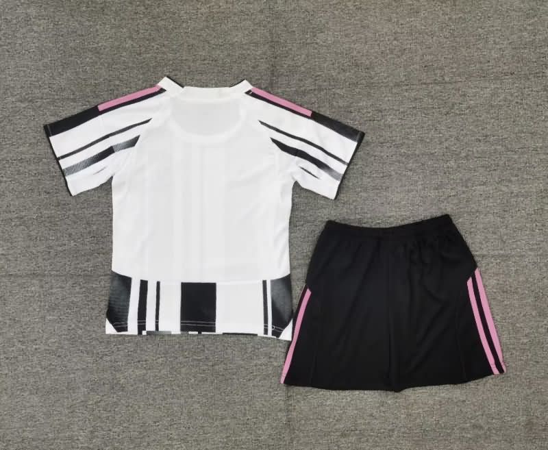 Kids Juventus 25/26 Home Soccer Jersey And Shorts Leaked