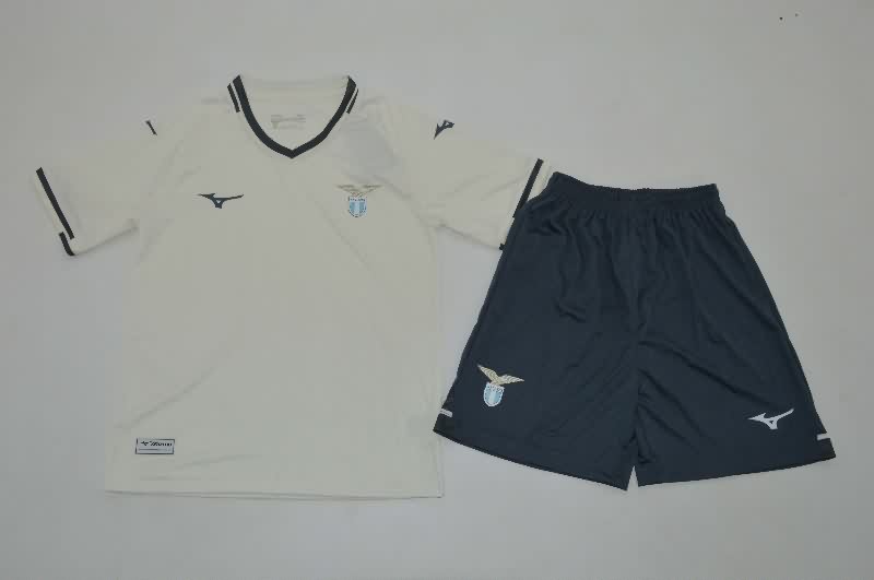 Kids Lazio 25/26 Away Soccer Jersey And Shorts