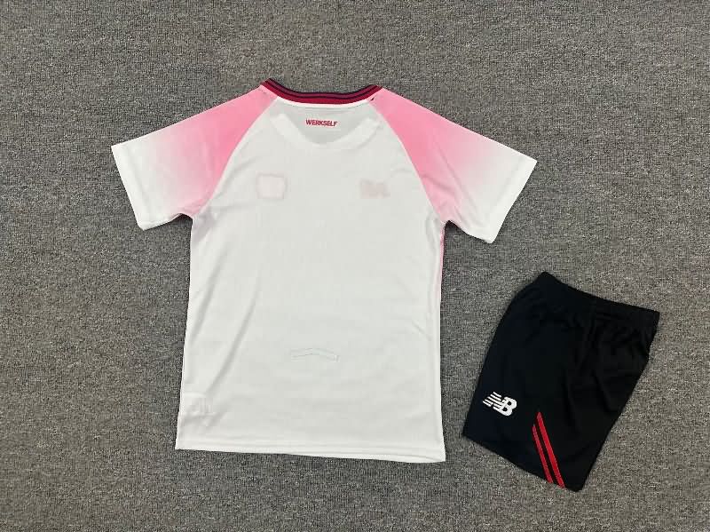 Kids Leverkusen 25/26 Away Soccer Jersey And Shorts