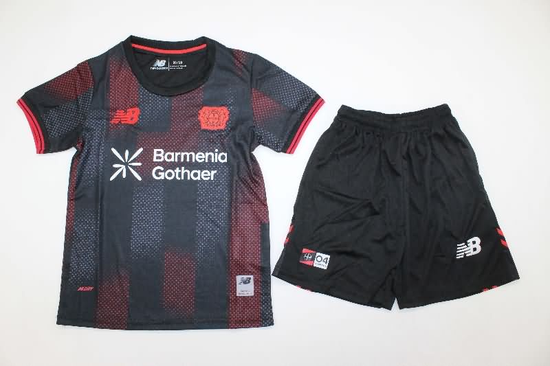 Kids Leverkusen 25/26 Home Soccer Jersey And Shorts