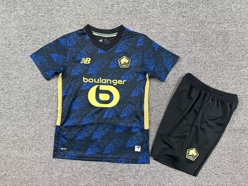 Kids Lille 25/26 Third Soccer Jersey And Shorts