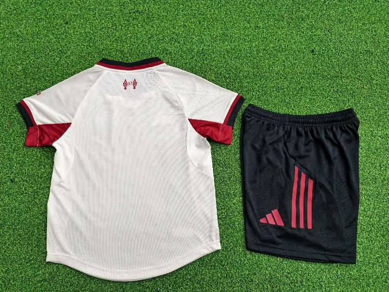 Kids Liverpool 25/26 Away Soccer Jersey And Shorts (Player)