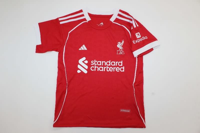 Kids Liverpool 25/26 Home Soccer Jersey And Shorts