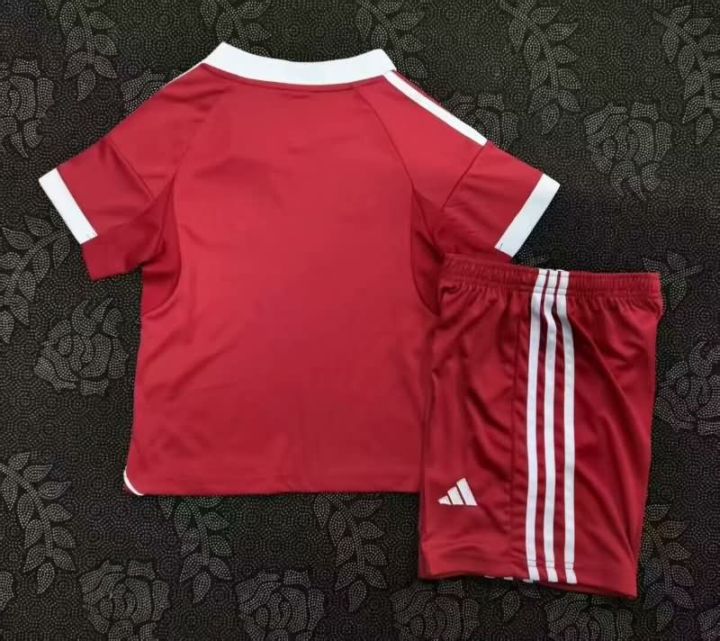 Kids Liverpool 25/26 Home Soccer Jersey And Shorts Leaked
