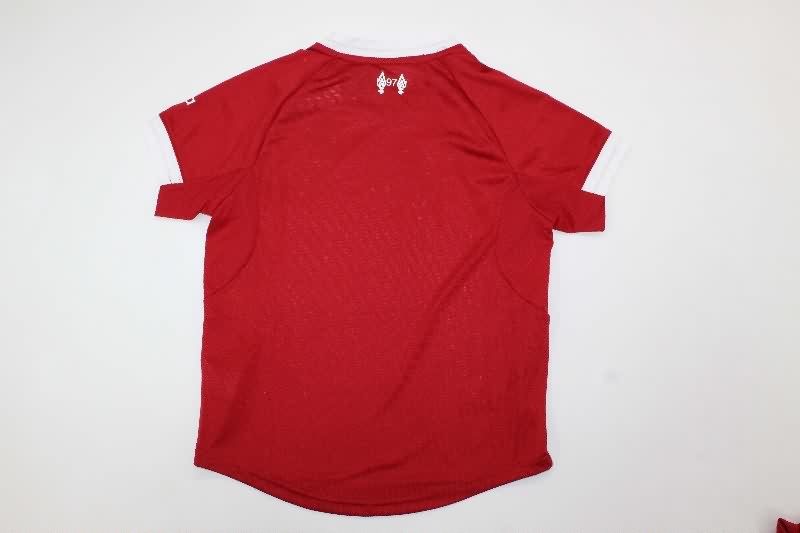 Kids Liverpool 25/26 Home Soccer Jersey And Shorts (Player)