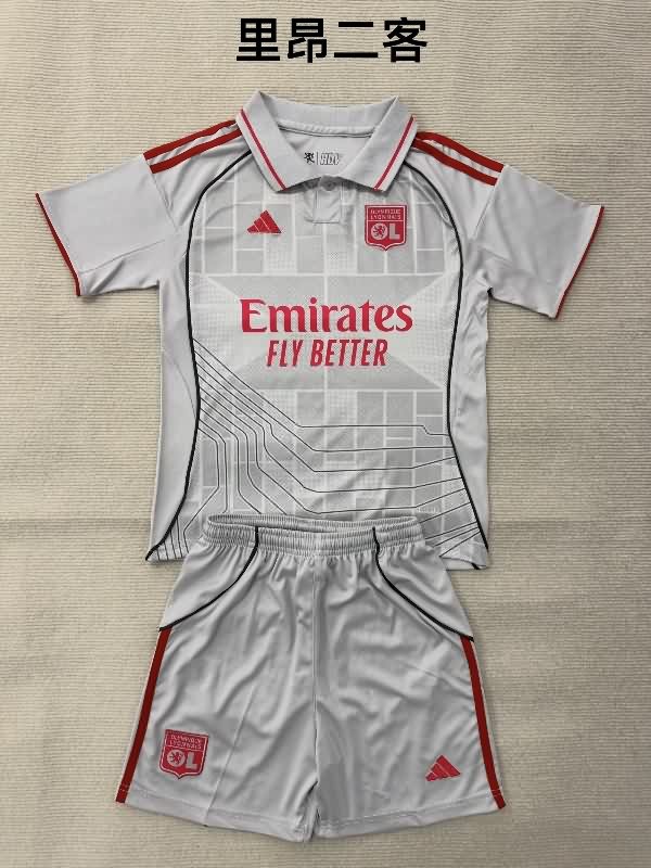 Kids Lyon 25/26 Third Soccer Jersey And Shorts