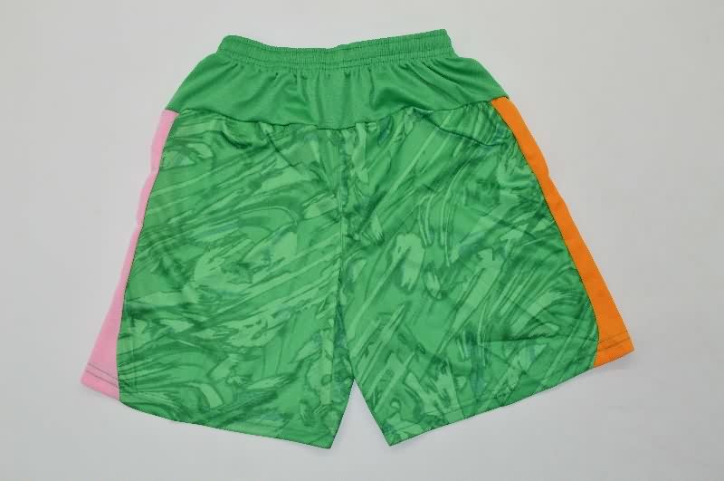 Kids Manchester City 25/26 Goalkeeper Green Soccer Jersey And Shorts