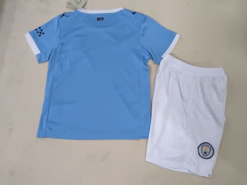 Kids Manchester City Soccer Jersey Home Replica 25/26