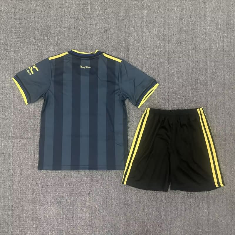Kids Manchester United 25/26 Third Soccer Jersey And Shorts Leaked