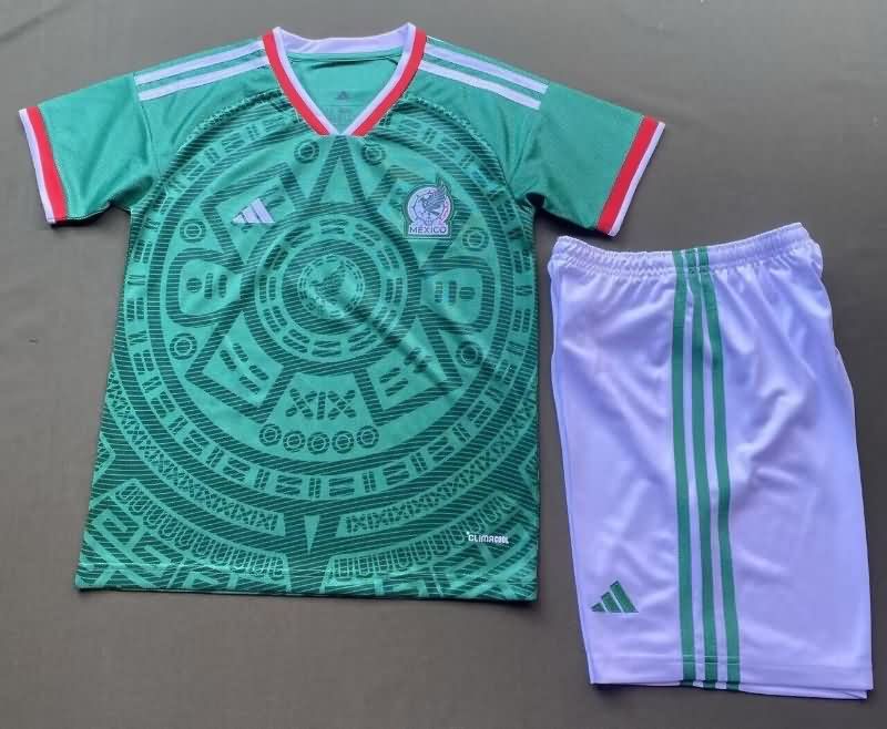 Kids Mexico 2026 Home Soccer Jersey And Shorts