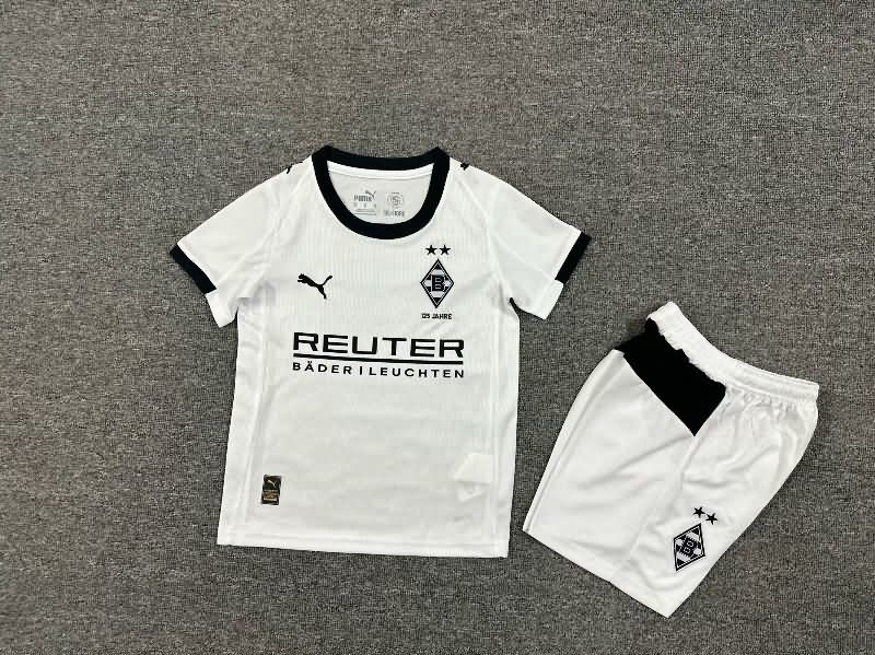 Kids Monchengladbach 25/26 Home Soccer Jersey And Shorts