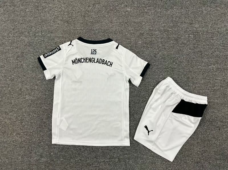Kids Monchengladbach 25/26 Home Soccer Jersey And Shorts