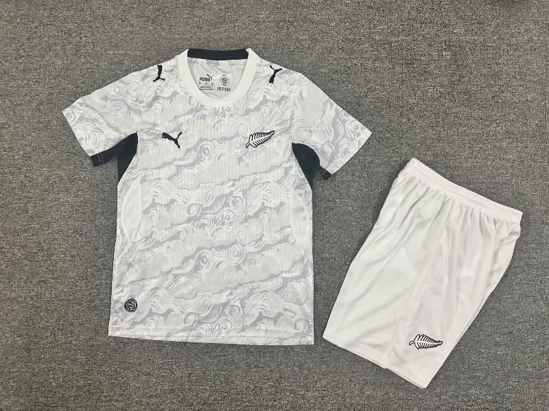 Kids New Zealand 2026 Home Soccer Jersey And Shorts