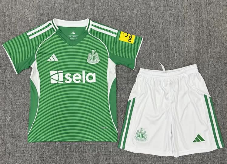 Kids Newcastle United 25/26 Away Soccer Jersey And Shorts