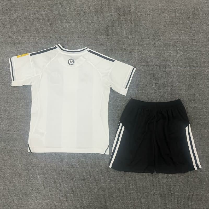 Kids Newcastle United 24/25 Home Soccer Jersey And Shorts Leaked