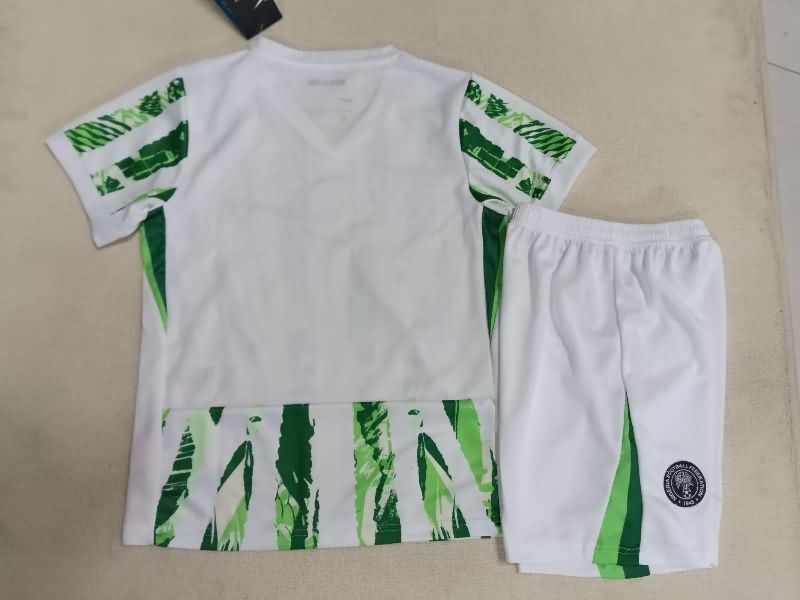 Kids Nigeria 2025 Home Soccer Jersey And Shorts