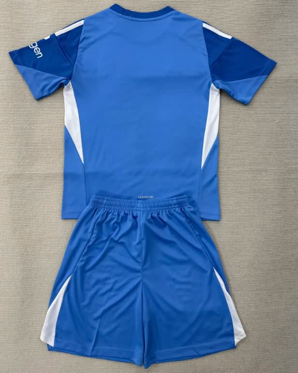 Kids Nottingham Forest 25/26 Goalkeeper Blue Soccer Jersey And Shorts