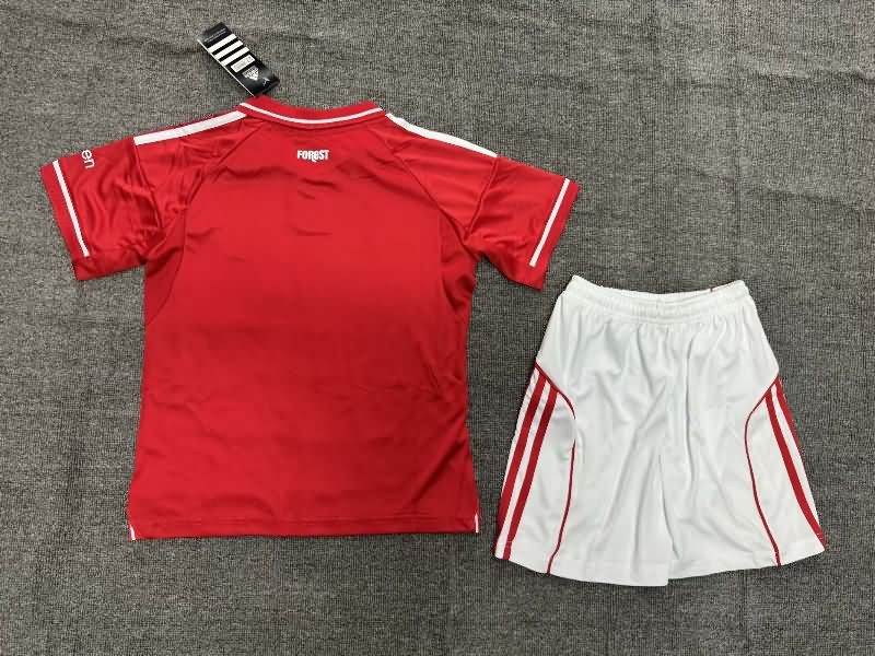 Kids Nottingham Forest 25/26 Home Soccer Jersey And Shorts