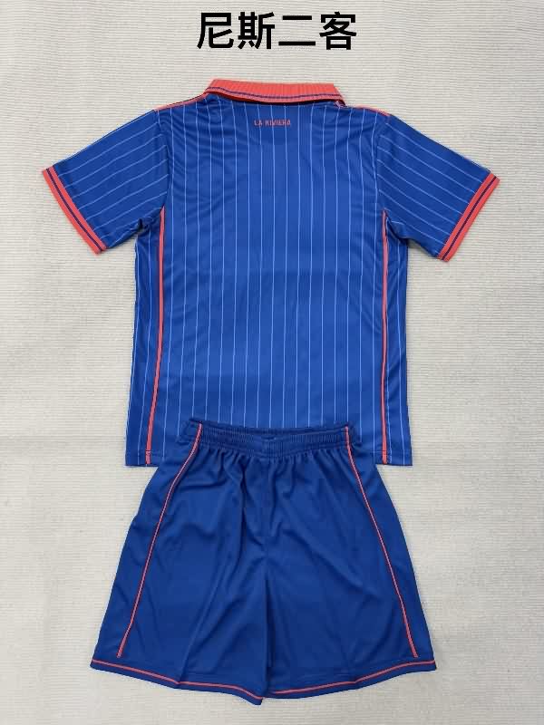 Kids OGC Nice 25/26 Third Soccer Jersey And Shorts