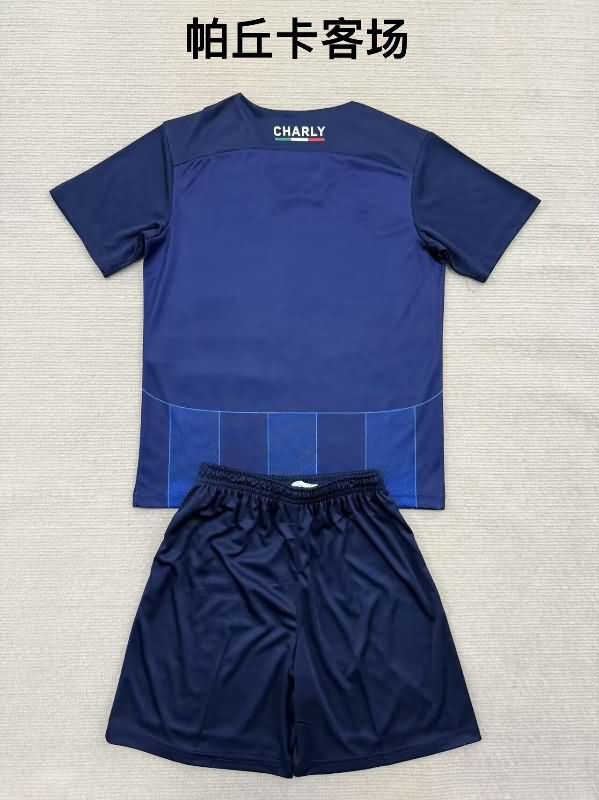 Kids Pachuca 25/26 Away Soccer Jersey And Shorts