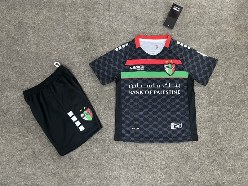 Kids Palestino 2025 Away Soccer Jersey And Shorts