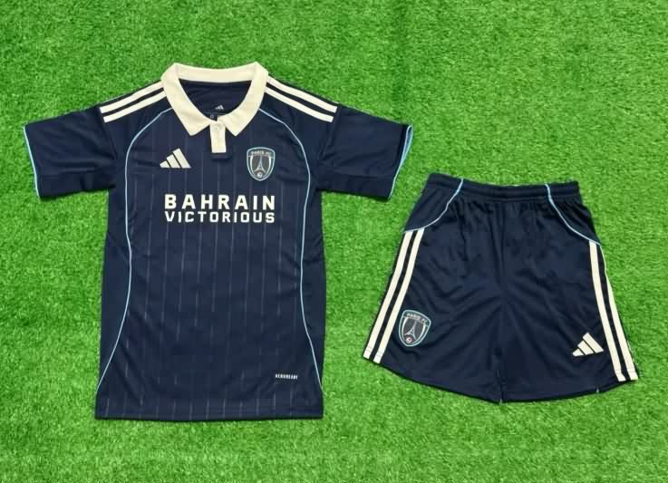 Kids Paris FC 25/26 Home Soccer Jersey And Shorts Kids Paris FC 25/26 Home Soccer Jersey And Shorts