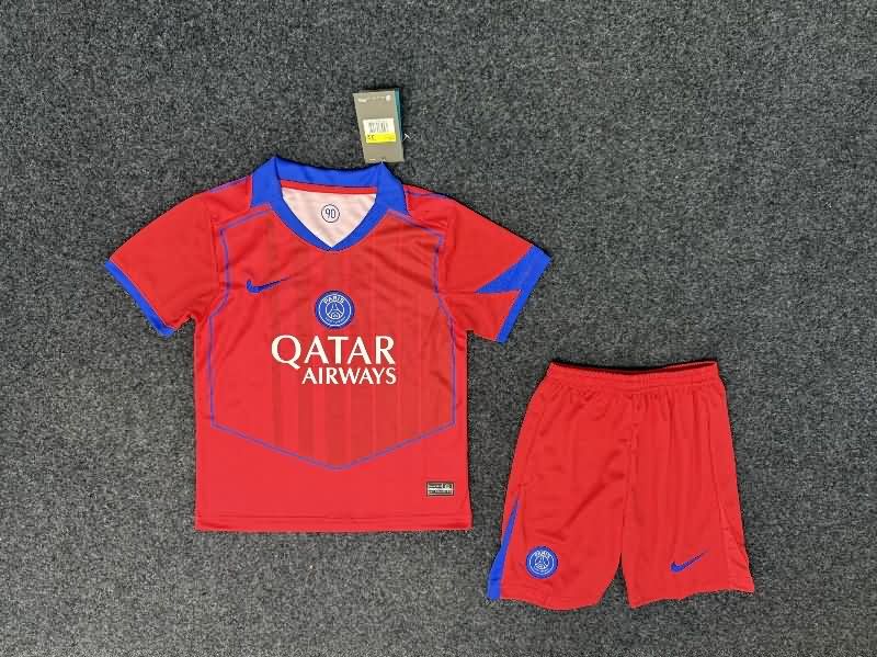 Kids Paris St German 25/26 Third Soccer Jersey And Shorts