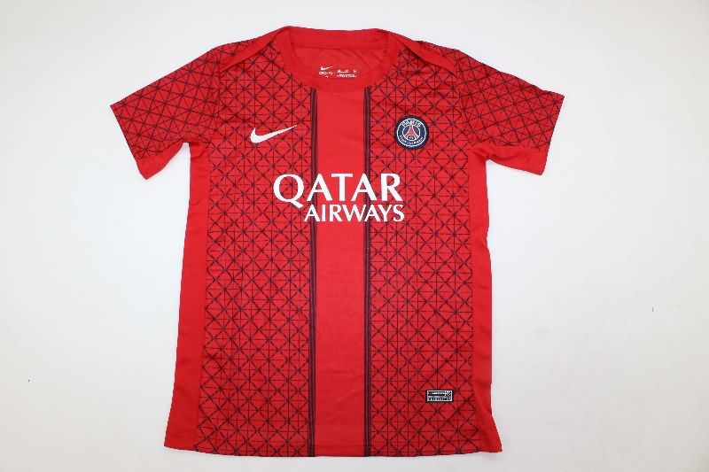 Kids Paris St German 25/26 Training Soccer Jersey And Shorts