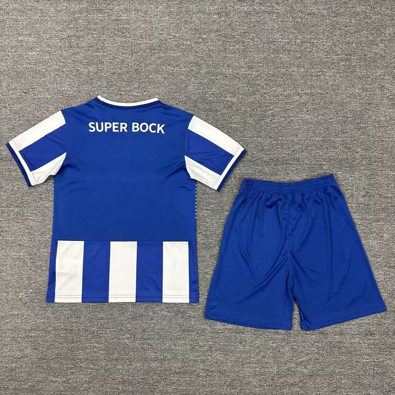 Kids Porto 25/26 Home Soccer Jersey And Shorts