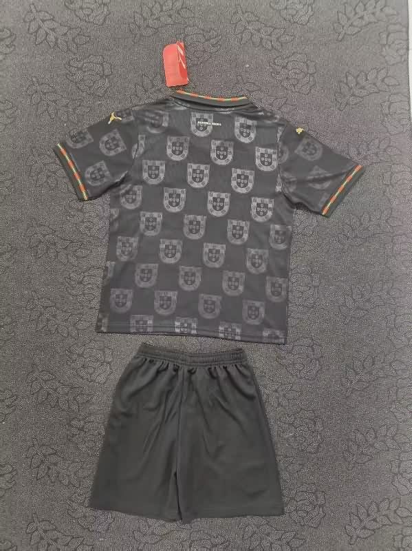 Kids Portugal 25/26 Away Soccer Jersey And Shorts