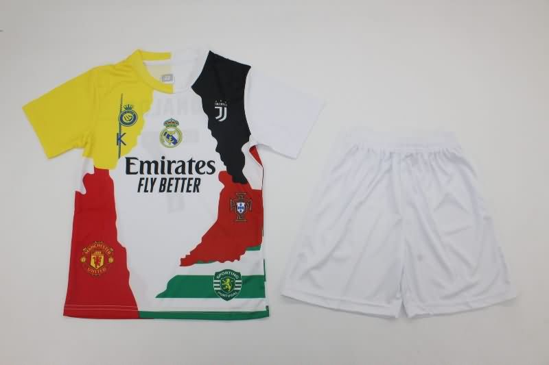 Kids Portugal 2025 RONALDO Special Soccer Jersey And Shorts