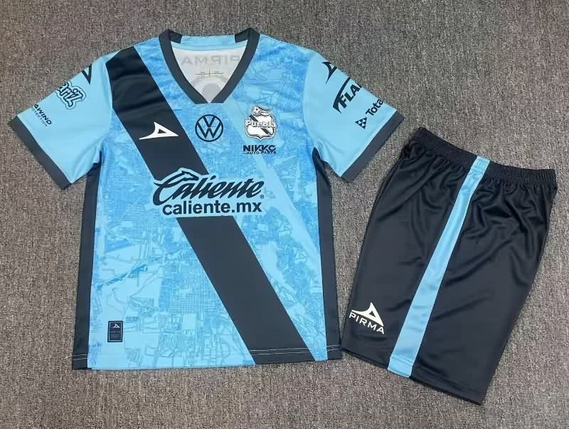 Kids Puebla 25/26 Third Soccer Jersey And Shorts Kids Puebla 25/26 Third Soccer Jersey And Shorts