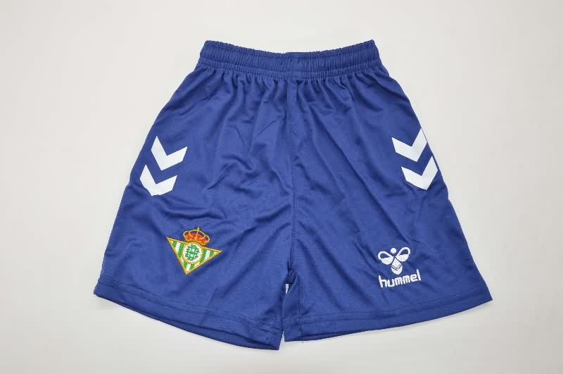 Kids Real Betis 25/26 Goalkeeper Dark Blue Soccer Jersey And Shorts
