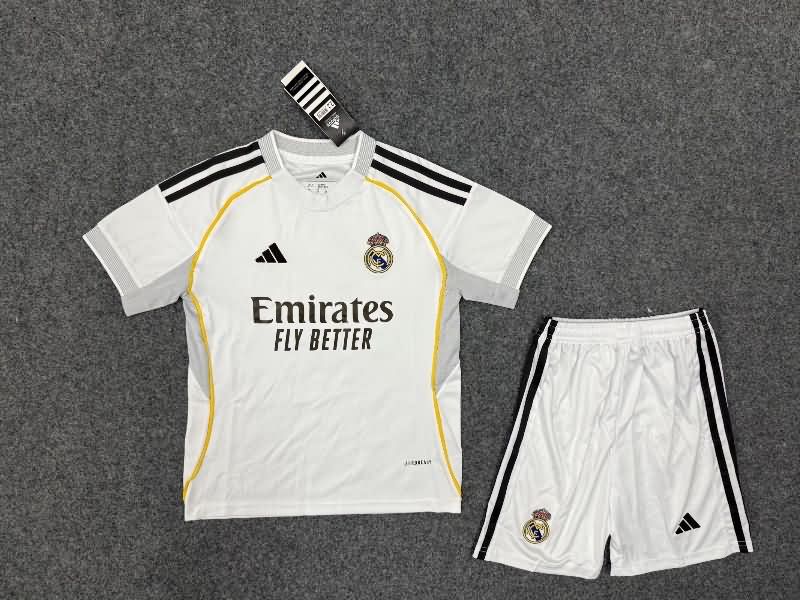 Kids Real Madrid Soccer Jersey Home Replica 25/26
