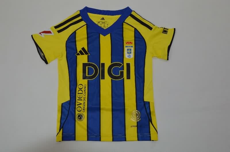 Kids Real Oviedo 25/26 Away Soccer Jersey And Shorts