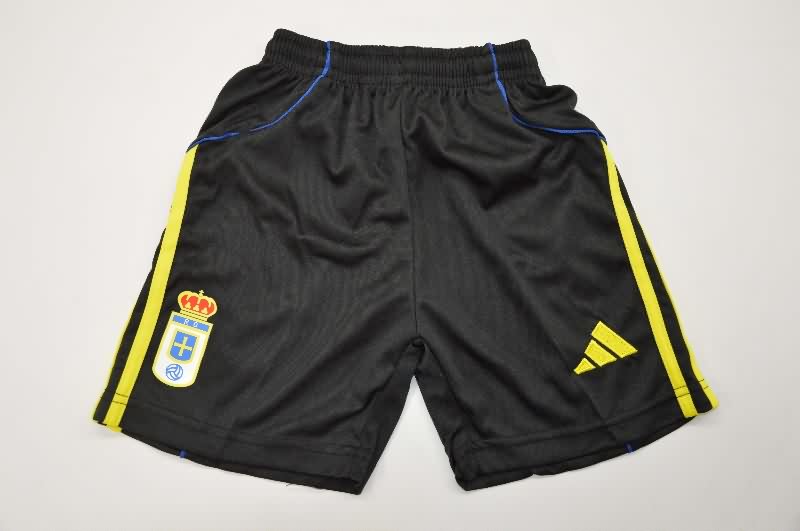Kids Real Oviedo 25/26 Away Soccer Jersey And Shorts