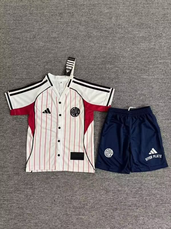 Kids River Plate 25/26 Travel Soccer Jersey And Shorts