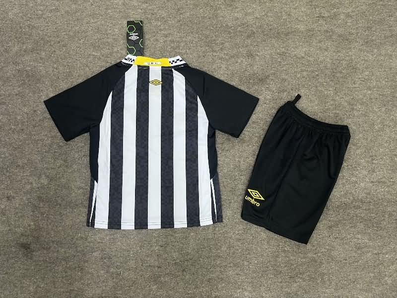 Kids Santos 2025 Away Soccer Jersey And Shorts