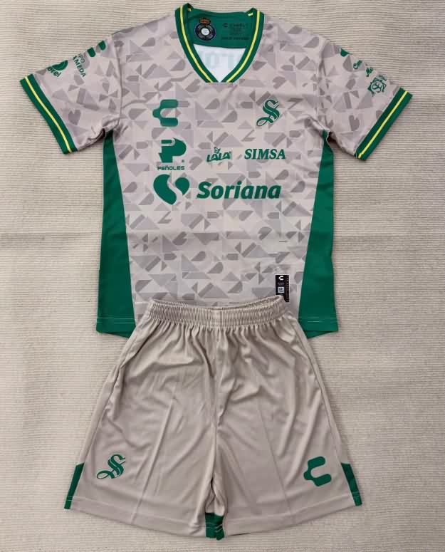 Kids Santos Laguna 25/26 Away Soccer Jersey And Shorts Kids Santos Laguna 25/26 Away Soccer Jersey And Shorts