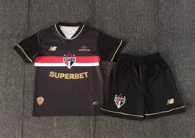 Kids Sao Paulo 2025 Third Soccer Jersey And Shorts Kids Sao Paulo 2025 Third Soccer Jersey And Shorts