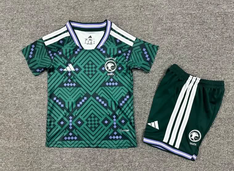 Kids Saudi Arabia 2026 World Cup Home Soccer Jersey And Shorts Kids Saudi Arabia 2026 World Cup Home Soccer Jersey And Shorts