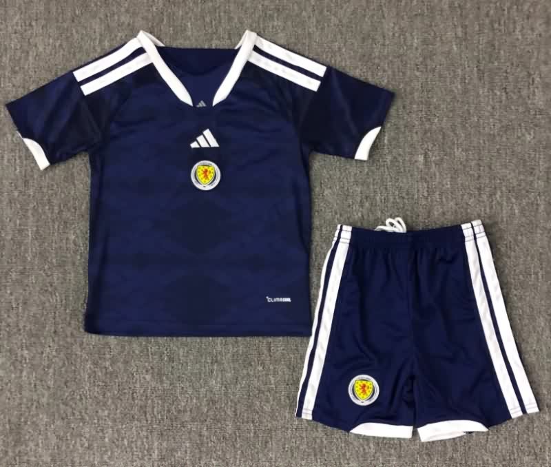 Kids Scotland 2026 Home Soccer Jersey And Shorts