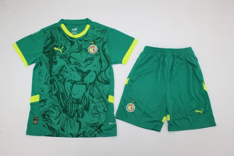 Kids Senegal 2025 Away Soccer Jersey And Shorts